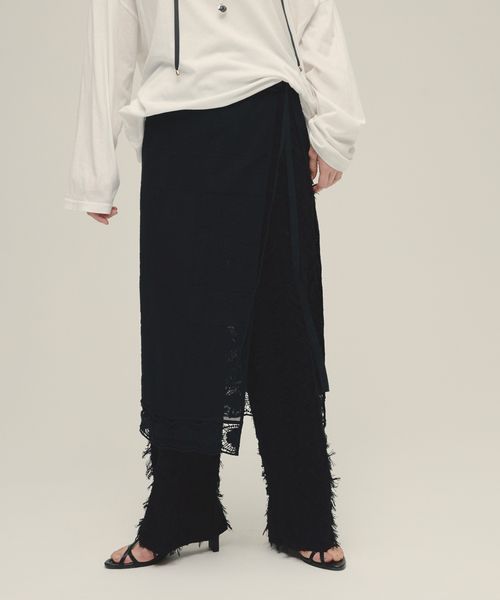 JEANASIS 【eL】Embroidery Lace Wrap Skirt ブラック FREE スペシャルライン ジーナシス 291438 and ST アンドエスティ(旧ドットエスティ) JEANASIS 【eL】Embroidery Lace Wrap Skirt ブラック FREE スペシャルライン ジーナシス 291438 and ST アンドエスティ(旧ドットエスティ)