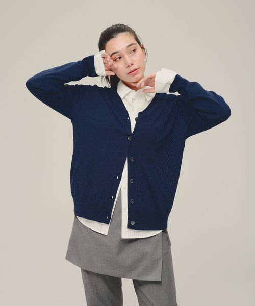 JEANASIS 【eL】12G Comfort V Cardigan ネイビー FREE スペシャルライン ジーナシス 306728 and ST アンドエスティ(旧ドットエスティ) JEANASIS 【eL】12G Comfort V Cardigan ネイビー FREE スペシャルライン ジーナシス 306728 and ST アンドエスティ(旧ドットエスティ)