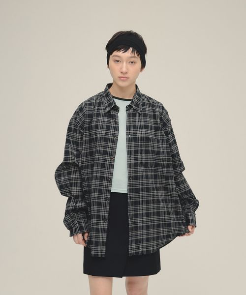 eL】Monotone Check Shirt【先行予約】 | [公式]ジーナシス