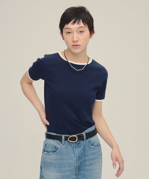 JEANASIS 【eL】Ringer Tee SS【追加予約】 ネイビー FREE スペシャルライン ジーナシス 321311 and ST アンドエスティ(旧ドットエスティ) JEANASIS 【eL】Ringer Tee SS【追加予約】 ネイビー FREE スペシャルライン ジーナシス 321311 and ST アンドエスティ(旧ドットエスティ)
