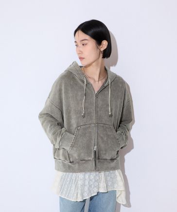 選べる着丈】FadeカラーZIPフーディ【新色追加・完売カラー追加