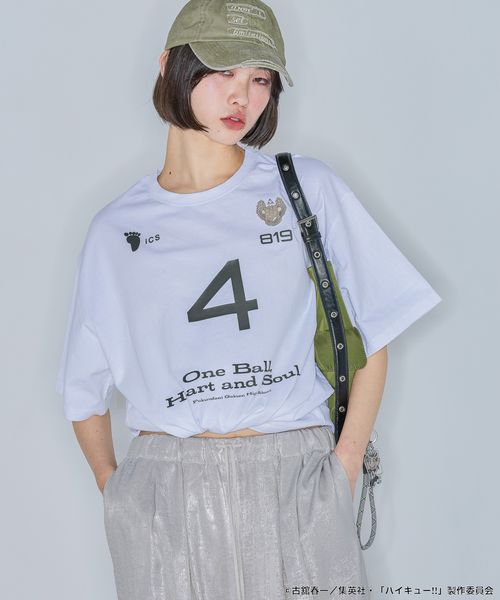 JEANASIS 【ハイキュー!!】ナンバリングTEE SS ナチュラル FREE ウィメンズインナー ジーナシス 323876 and ST アンドエスティ(旧ドットエスティ) JEANASIS 【ハイキュー!!】ナンバリングTEE SS ナチュラル FREE ウィメンズインナー ジーナシス 323876 and ST アンドエスティ(旧ドットエスティ)