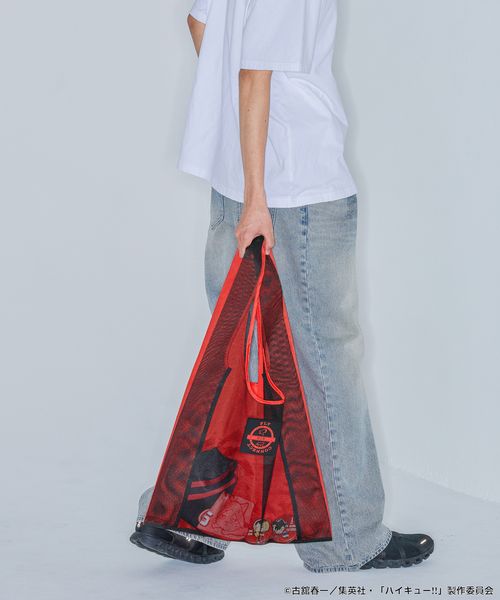 JEANASIS 【ハイキュー!!】メッシュトートBAG レッド ウィメンズグッズ ジーナシス 323882 and ST アンドエスティ(旧ドットエスティ) JEANASIS 【ハイキュー!!】メッシュトートBAG レッド ウィメンズグッズ ジーナシス 323882 and ST アンドエスティ(旧ドットエスティ)