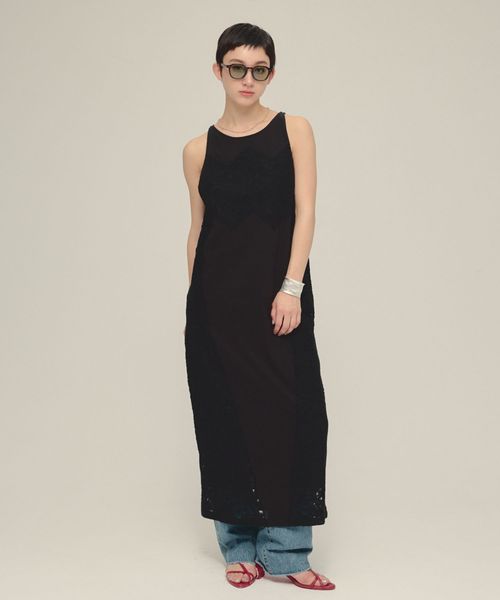 JEANASIS 【eL】Lace I Line One-Piece ブラック FREE スペシャルライン ジーナシス 326081 and ST アンドエスティ(旧ドットエスティ) JEANASIS 【eL】Lace I Line One-Piece ブラック FREE スペシャルライン ジーナシス 326081 and ST アンドエスティ(旧ドットエスティ)