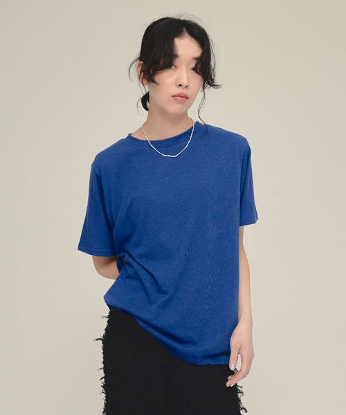 JEANASIS 【eL】Linen Comfort Tee ブルー FREE スペシャルライン ジーナシス 328302 and ST アンドエスティ(旧ドットエスティ) JEANASIS 【eL】Linen Comfort Tee ブルー FREE スペシャルライン ジーナシス 328302 and ST アンドエスティ(旧ドットエスティ)