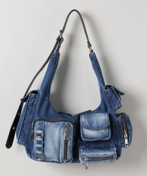 JEANASIS 【一部先行予約】マルチポケットデニムワンショルダー ブルー ウィメンズグッズ ジーナシス 450709 and ST アンドエスティ(旧ドットエスティ) JEANASIS 【一部先行予約】マルチポケットデニムワンショルダー ブルー ウィメンズグッズ ジーナシス 450709 and ST アンドエスティ(旧ドットエスティ)