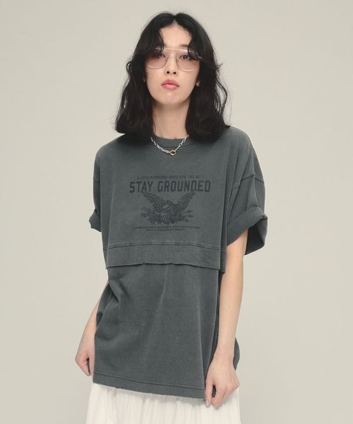 JEANASIS 【eL】Layered Tee SS ブラック FREE スペシャルライン ジーナシス 459633 and ST アンドエスティ(旧ドットエスティ) JEANASIS 【eL】Layered Tee SS ブラック FREE スペシャルライン ジーナシス 459633 and ST アンドエスティ(旧ドットエスティ)