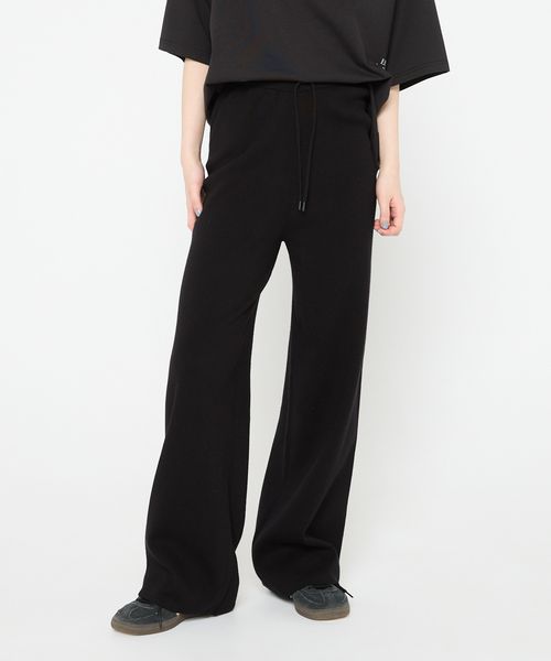 JEANASIS 【Les Fleurs】アソートニットストレートパンツ ブラック FREE アクティブ ジーナシス 459945 and ST アンドエスティ(旧ドットエスティ) JEANASIS 【Les Fleurs】アソートニットストレートパンツ ブラック FREE アクティブ ジーナシス 459945 and ST アンドエスティ(旧ドットエスティ)