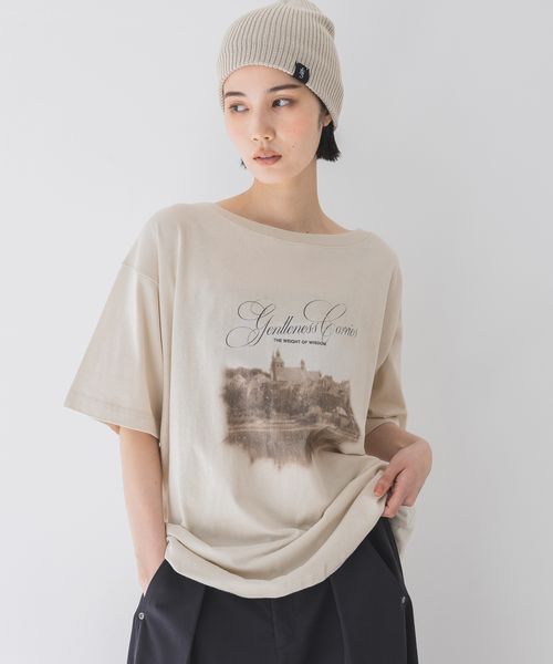 JEANASIS landscape ボートネックプリント TEE【一部追加予約】 ナチュラル L ウィメンズインナー ジーナシス 492482 and ST アンドエスティ(旧ドットエスティ) JEANASIS landscape ボートネックプリント TEE【一部追加予約】 ナチュラル L ウィメンズインナー ジーナシス 492482 and ST アンドエスティ(旧ドットエスティ)