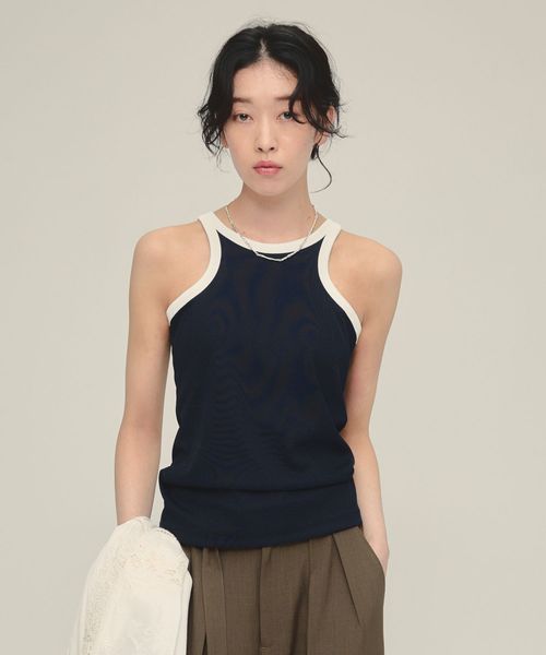 JEANASIS 【eL】Trim Seamless Cup Top ネイビー FREE スペシャルライン ジーナシス 492728 and ST アンドエスティ(旧ドットエスティ) JEANASIS 【eL】Trim Seamless Cup Top ネイビー FREE スペシャルライン ジーナシス 492728 and ST アンドエスティ(旧ドットエスティ)