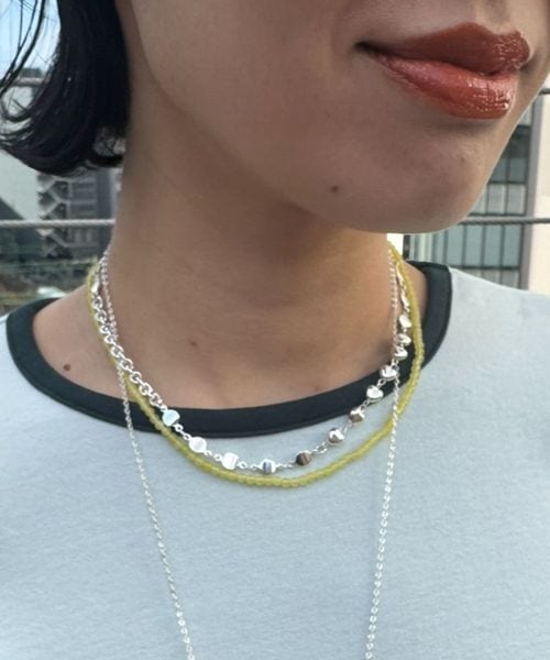 JEANASIS 【eL+1】Mix Chain Short Necklace ライトグレー スペシャルライン ジーナシス 495815 and ST アンドエスティ(旧ドットエスティ) JEANASIS 【eL+1】Mix Chain Short Necklace ライトグレー スペシャルライン ジーナシス 495815 and ST アンドエスティ(旧ドットエスティ)