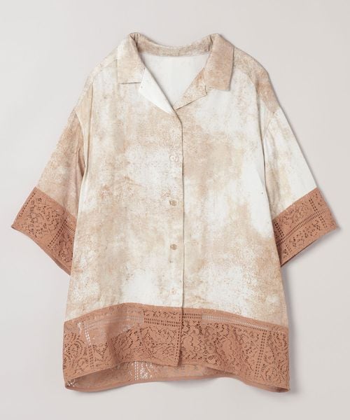 JEANASIS レーストリムボカシシャツ SS ベージュ FREE ウィメンズインナー ジーナシス 496787 and ST アンドエスティ(旧ドットエスティ) JEANASIS レーストリムボカシシャツ SS ベージュ FREE ウィメンズインナー ジーナシス 496787 and ST アンドエスティ(旧ドットエスティ)