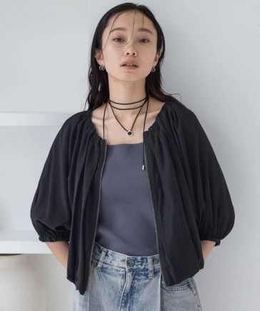 staff styling】 staff：nanami(164cm) ☑︎#デニムbigzipシャツ