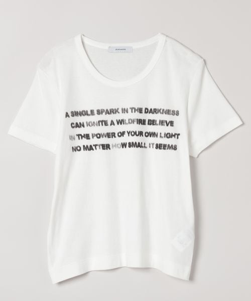 JEANASIS キョウネンフライスロゴチビTEE オフホワイト FREE ウィメンズインナー ジーナシス 497133 and ST アンドエスティ(旧ドットエスティ) JEANASIS キョウネンフライスロゴチビTEE オフホワイト FREE ウィメンズインナー ジーナシス 497133 and ST アンドエスティ(旧ドットエスティ)