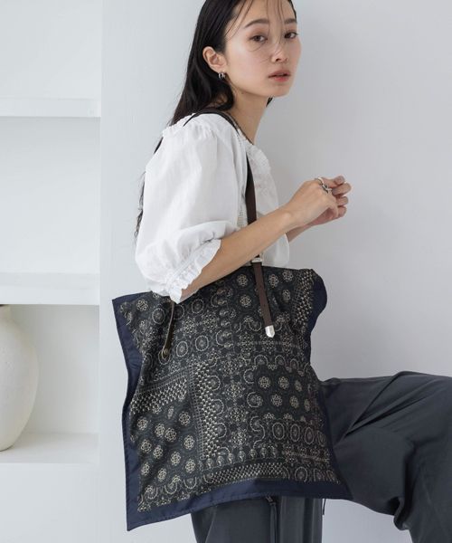 JEANASIS スカーフガラトートBAG ネイビー ウィメンズグッズ ジーナシス 523876 and ST アンドエスティ(旧ドットエスティ) JEANASIS スカーフガラトートBAG ネイビー ウィメンズグッズ ジーナシス 523876 and ST アンドエスティ(旧ドットエスティ)
