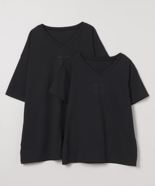 JEANASIS 【Les Fleurs Fits TEE】VネックTEE ブラック S アクティブ ジーナシス 570936 and ST アンドエスティ(旧ドットエスティ) JEANASIS 【Les Fleurs Fits TEE】VネックTEE ブラック S アクティブ ジーナシス 570936 and ST アンドエスティ(旧ドットエスティ)