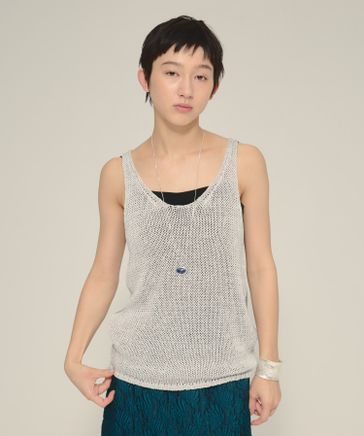 JEANASIS eL 白ニット　3G Tape Mix Pullover eL】3G Loose Knit Pullover | [公式]ジーナシス （JEANASIS）通販