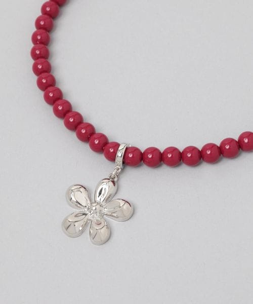 JEANASIS metal flower ネックレス レッド ウィメンズグッズ ジーナシス 572284 and ST アンドエスティ(旧ドットエスティ) JEANASIS metal flower ネックレス レッド ウィメンズグッズ ジーナシス 572284 and ST アンドエスティ(旧ドットエスティ)