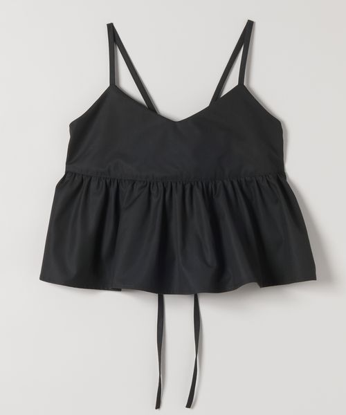 JEANASIS 【SET UP対応】バックリボンギャザーキャミ ブラック FREE ウィメンズインナー ジーナシス 577307 and ST アンドエスティ（旧ドットエスティ）