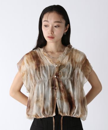 ブラウス シャツ シャーリングシアーVブラウス/578654 レディース セール】シャーリングシアーVブラウス/578654（シャツ/ブラウス