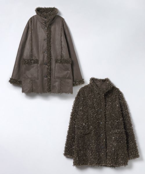 リバーシブルムートンファーコート | [公式]ジーナシス （JEANASIS）通販