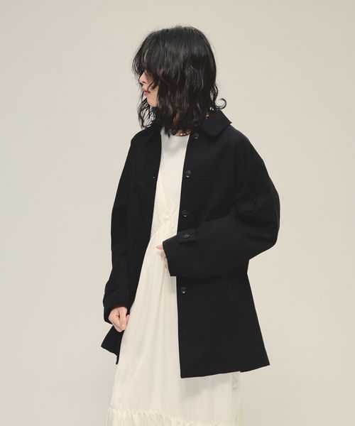 JEANASIS 【eL】Suede Single Coat ブラック FREE スペシャルライン ジーナシス 580106 and ST アンドエスティ（旧ドットエスティ）