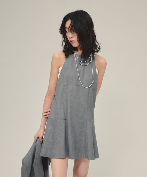 JEANASIS 【eL】Fit Flare Mini One-piece チャコールグレー FREE スペシャルライン ジーナシス 580118 and ST アンドエスティ(旧ドットエスティ) JEANASIS 【eL】Fit Flare Mini One-piece チャコールグレー FREE スペシャルライン ジーナシス 580118 and ST アンドエスティ(旧ドットエスティ)