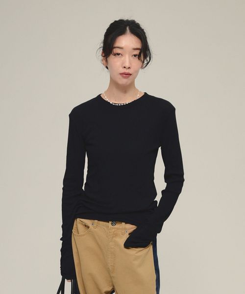 JEANASIS 【eL】Sheer Fit Rib Pullover LS ブラック FREE スペシャルライン ジーナシス 583675 and ST アンドエスティ(旧ドットエスティ) JEANASIS 【eL】Sheer Fit Rib Pullover LS ブラック FREE スペシャルライン ジーナシス 583675 and ST アンドエスティ(旧ドットエスティ)