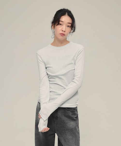 JEANASIS 【eL】Sheer Fit Rib Pullover LS ライトブルー FREE スペシャルライン ジーナシス 583675 and ST アンドエスティ(旧ドットエスティ) JEANASIS 【eL】Sheer Fit Rib Pullover LS ライトブルー FREE スペシャルライン ジーナシス 583675 and ST アンドエスティ(旧ドットエスティ)