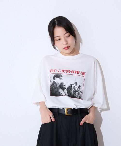 JEANASIS 【ROCK TEE series】 ROCKSHRINEヴィンテージ TEE オフホワイト FREE ウィメンズインナー ジーナシス 586509 and ST アンドエスティ(旧ドットエスティ) JEANASIS 【ROCK TEE series】 ROCKSHRINEヴィンテージ TEE オフホワイト FREE ウィメンズインナー ジーナシス 586509 and ST アンドエスティ(旧ドットエスティ)