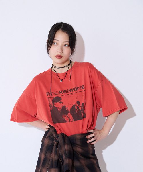 JEANASIS 【ROCK TEE series】 ROCKSHRINEヴィンテージ TEE レッド FREE ウィメンズインナー ジーナシス 586509 and ST アンドエスティ(旧ドットエスティ) JEANASIS 【ROCK TEE series】 ROCKSHRINEヴィンテージ TEE レッド FREE ウィメンズインナー ジーナシス 586509 and ST アンドエスティ(旧ドットエスティ)