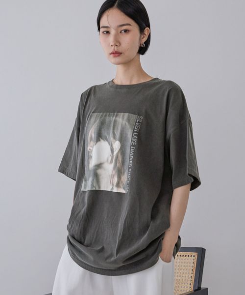 JEANASIS 【ROCK TEE series】ROCKフォトクラック BIG TEE チャコールグレー FREE ウィメンズインナー ジーナシス 586510 and ST アンドエスティ(旧ドットエスティ) JEANASIS 【ROCK TEE series】ROCKフォトクラック BIG TEE チャコールグレー FREE ウィメンズインナー ジーナシス 586510 and ST アンドエスティ(旧ドットエスティ)