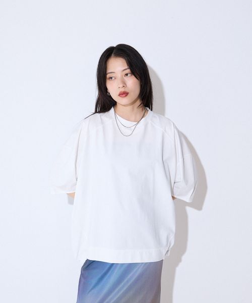 JEANASIS 【WEB限定】コクーンZIP SS TEE オフホワイト FREE ウィメンズインナー ジーナシス 591970 and ST アンドエスティ(旧ドットエスティ) JEANASIS 【WEB限定】コクーンZIP SS TEE オフホワイト FREE ウィメンズインナー ジーナシス 591970 and ST アンドエスティ(旧ドットエスティ)