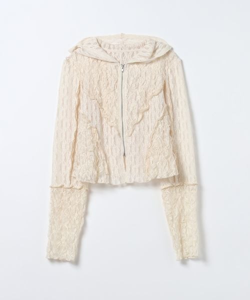 JEANASIS パッチワークレースフーディ ナチュラル FREE ウィメンズインナー ジーナシス 592535 and ST アンドエスティ（旧ドットエスティ）