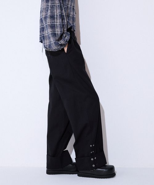 JEANASIS サイドスナップストレートパンツ ブラック S ウィメンズボトムス ジーナシス 592716 and ST アンドエスティ(旧ドットエスティ) JEANASIS サイドスナップストレートパンツ ブラック S ウィメンズボトムス ジーナシス 592716 and ST アンドエスティ(旧ドットエスティ)
