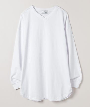 Les Fleurs】ロゴシシュウVネックLS TEE | [公式]ジーナシス