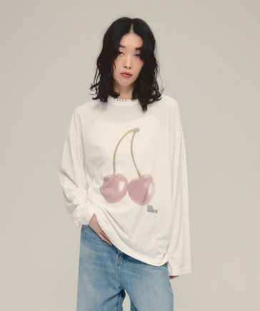 tシャツ 「eL」Cherry Tee LS/593012 レディース eL】Cherry Tee LS【先行予約】 | [公式]ジーナシス （JEANASIS
