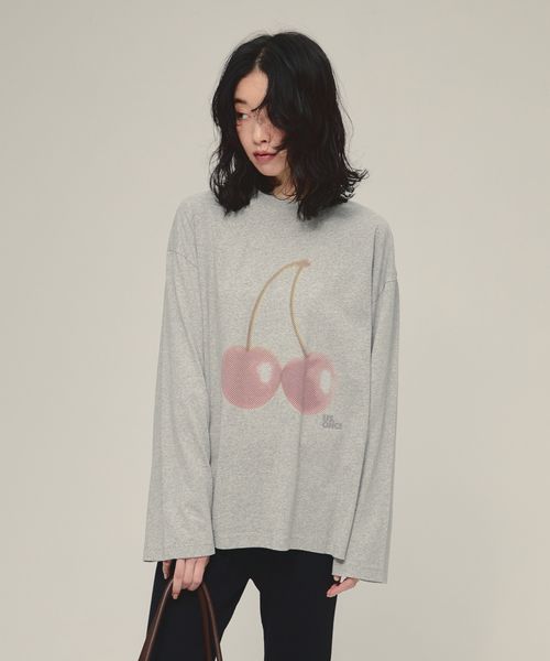JEANASIS 【eL】Cherry Tee LS グレー FREE スペシャルライン ジーナシス 593012 and ST アンドエスティ(旧ドットエスティ) JEANASIS 【eL】Cherry Tee LS グレー FREE スペシャルライン ジーナシス 593012 and ST アンドエスティ(旧ドットエスティ)