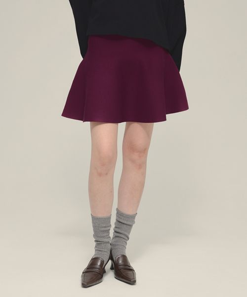JEANASIS 【eL】Flare Mini Skirt ボルドー FREE スペシャルライン ジーナシス 593268 and ST アンドエスティ（旧ドットエスティ）