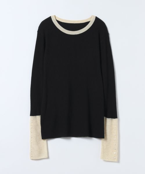 JEANASIS 【一部カラー追加予約】14Gリブバイカラープルオーバー ブラック FREE ウィメンズインナー ジーナシス 603867 and ST アンドエスティ(旧ドットエスティ) JEANASIS 【一部カラー追加予約】14Gリブバイカラープルオーバー ブラック FREE ウィメンズインナー ジーナシス 603867 and ST アンドエスティ(旧ドットエスティ)