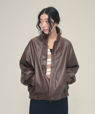 eL】Leather Stand Blouson | [公式]ジーナシス （JEANASIS）通販