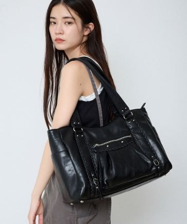 A4サイズ収納可》アンティークステッチトートBAG【新色追加・完売
