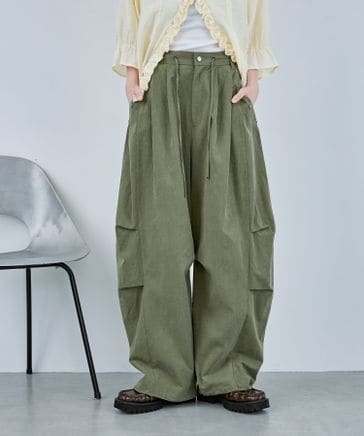 ミリタリータックボリュームパンツ【新色先行・完売カラー追加予約