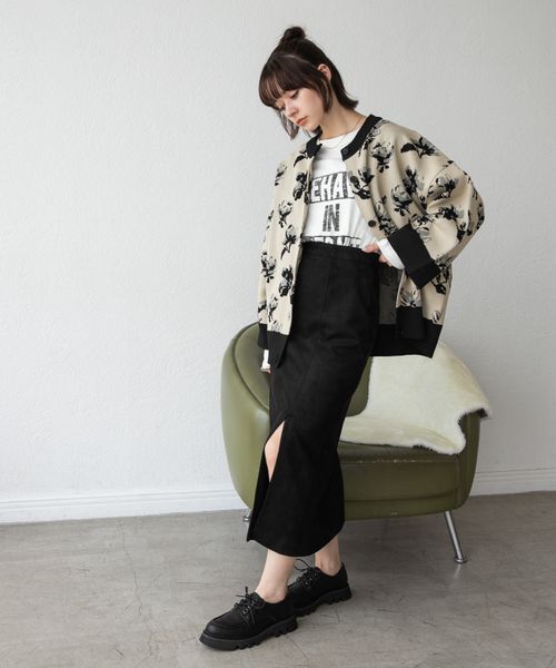 何でも揃う JEANASIS スポンディッシュアソートクルーカーディガン ...