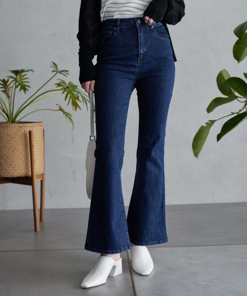 JEANASIS 【eL】Tight Flare DenimPants ネイビー M スペシャルライン ジーナシス 894879 and ST アンドエスティ(旧ドットエスティ) JEANASIS 【eL】Tight Flare DenimPants ネイビー M スペシャルライン ジーナシス 894879 and ST アンドエスティ(旧ドットエスティ)