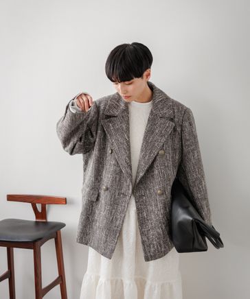 eL】Tweed W Jacket | [公式]ジーナシス （JEANASIS）通販