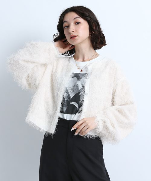 eL】Bushy Short Cardigan | [公式]ジーナシス （JEANASIS）通販