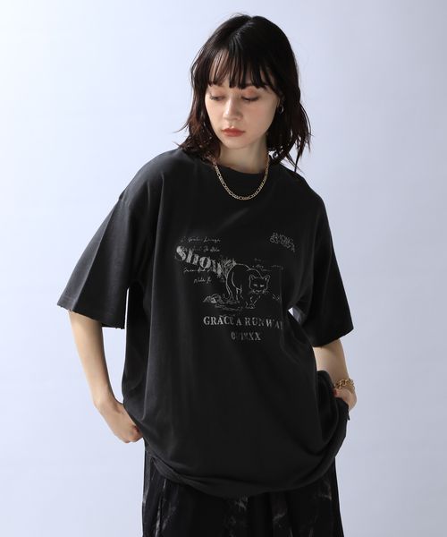 お値下げ☺︎JEANASiS プリントTシャツ - Tシャツ/カットソー(半袖/袖なし)