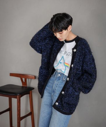 【eL】3G Mix Trim Cardigan | [公式]ジーナシス （JEANASIS）通販