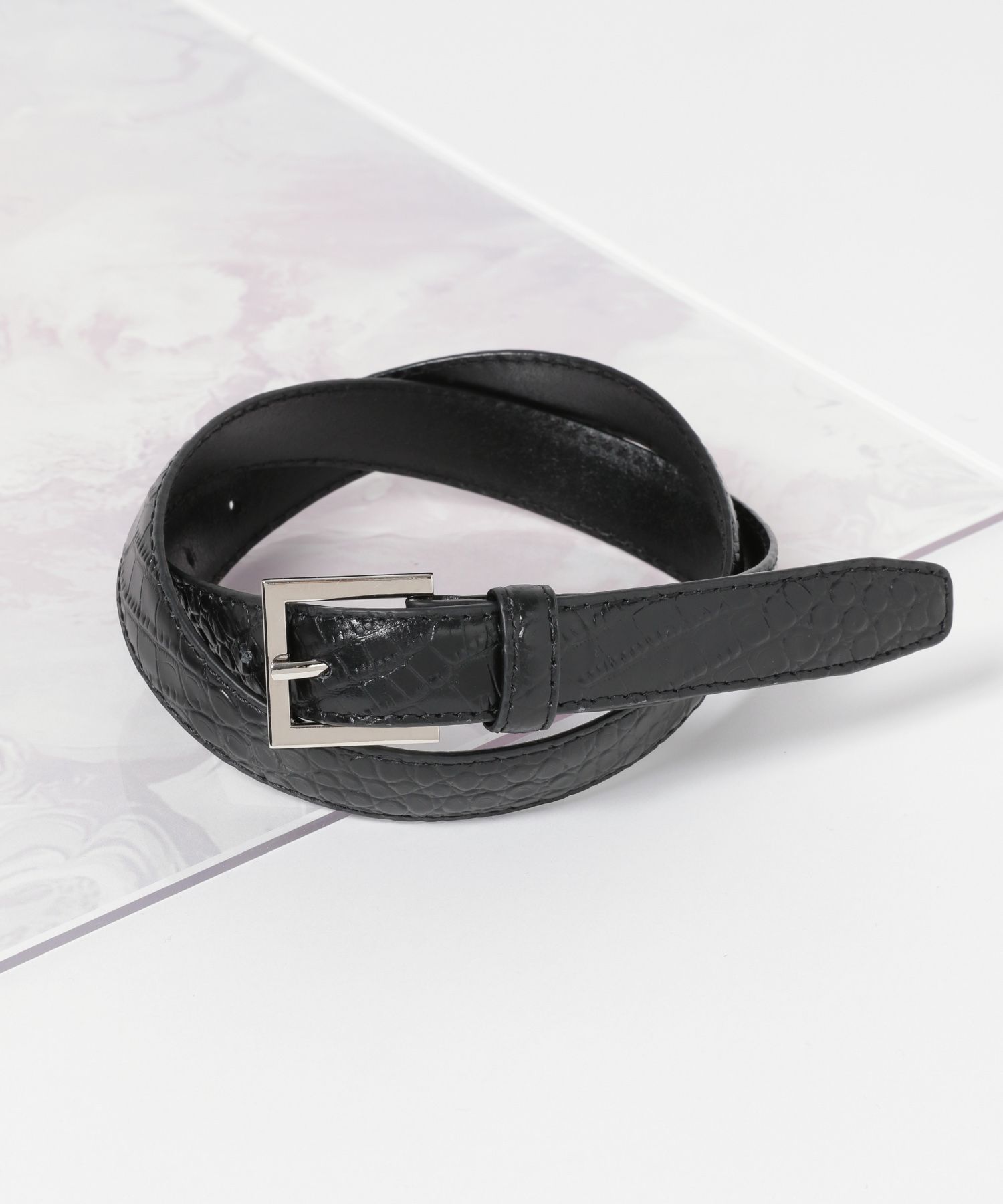 eL】Square Buckle Belt | [公式]ジーナシス （JEANASIS）通販